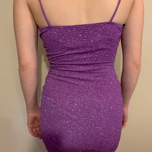 NWT, Windsor size medium purple sparkly mini dress - Picture 4 of 5